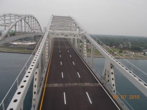 Center span looking west